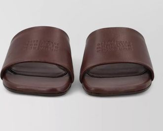Maison Margiela leather heeled slides