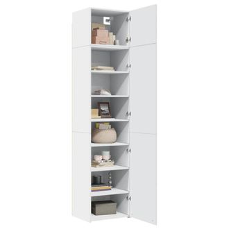 Berkfield Home Slim Storage Cabinet White 50x42.5x225 cm Engineered Wood