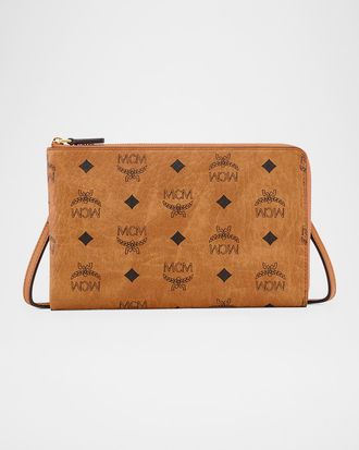 MCM Men & apos;s Ottomar Visetos Travel Zip Pouch