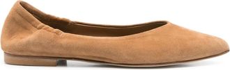Anna F. Ballerine in pelle scamosciata - Marrone