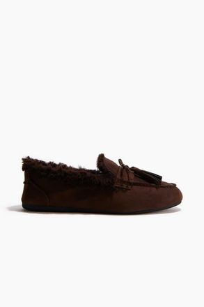 H&M Warm-lined Slippers in Dark Brown at Nordstrom, Size 10