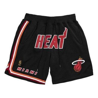 Mitchell & Ness x Just Don Miami Heat 1996-97 Logo Shorts Black SHORDL20006-MHEBLCK96