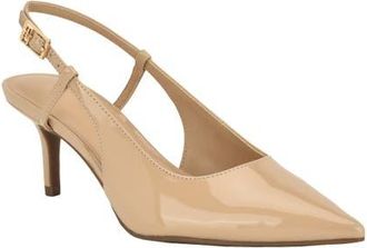 Tommy Hilfiger Cerizza Slingback Pointed Toe Pump in Beige at Nordstrom, Size 8.5