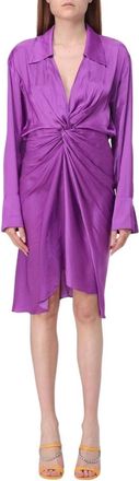 Zadig&Voltaire Kleedjes, Dames, Paars, S, Zijden Mini Jurk