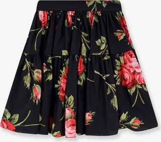 Dolce & Gabbana Gonna in cotone con stampa iconica - DOLCE & GABBANA - gender_Woman