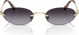 Miu Miu 0mu A54s Oval-Shape Sunglasses