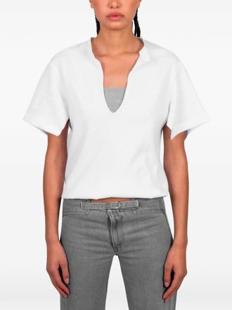 Gimaguas Alina V-neck T-shirt - Bianco