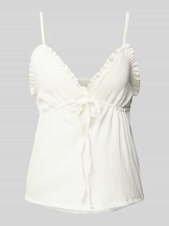 Only Regular Fit Tr&auml;gertop mit Taillentunnelzug Modell HILLARY in Weiss, Gr&ouml;&szlig;e M