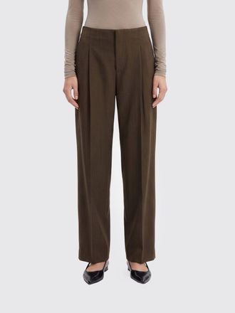 Alberta Ferretti Pantaloni wide leg in misto lana con pince e vita media