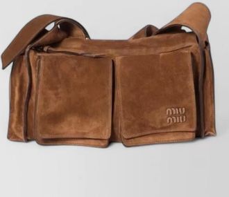 Miu Miu tote bag front and side pockets buckle