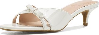 Bandolino Rissie Womens Dress Sandals Cream Patent : 8.5 M, Faux Leather