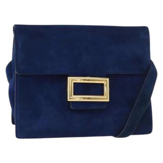 Prada Pre-owned Cross Body Bags, female, Blue, Size: ONE SIZE Pre-owned Vintage Shoulder Bag