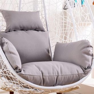 OEM Cuscino Di Ricambio Per Sedia A Cesto Sospeso - Impermeabile - Per Patio, Giardino (senza Imbottitura) (grigio)