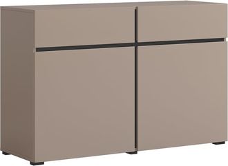 Petits Meubles Aparador 2 puertas 2 cajones estratificado Topo