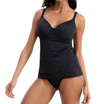 Freya Jewel Cove Underwire Tankini Top In Black