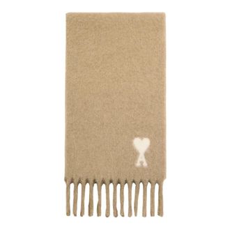 Ami Bufanda De Coeur - Accessories - Hombre - Beige - ONE SIZE