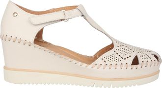 Pikolinos Schoenen, Dames, Beige, 39 EU, Leer, Comfortabele sleehaksandaal - Off white
