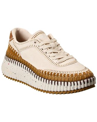 Chlo&eacute; Nama Leather & Suede Sneaker