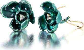 Graziela Green Titanium Orchid Earrings at Nordstrom