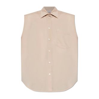 Acne Studios Shirts, female, Pink, Size: S Sleeveless silk blouse