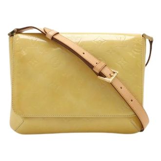 Louis Vuitton Pre-owned Cross Body Bags, female, Yellow, Size: ONE SIZE Pre-owned Thompson Street Monogram Vernis Shoulder Bag
