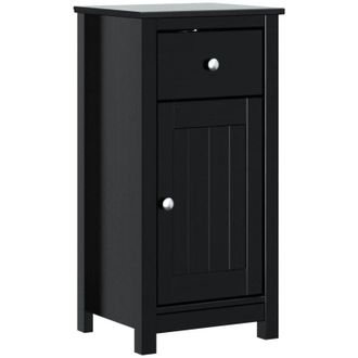 vidaXL Bathroom Cabinet BERG Black 40x34x80 cm Solid Wood Pine vidaXL