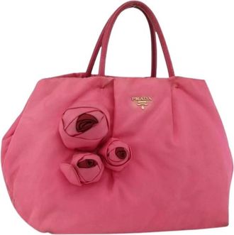 Prada Pre-owned Vintage Tote Bag - Dames - Vintage Shopper - Roze - ONE Size - Nylon - Vintage