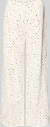 Freequent Wide Leg Pants aus Viskose-Mix mit Eingrifftaschen in Offwhite, Gr&ouml;&szlig;e XXL