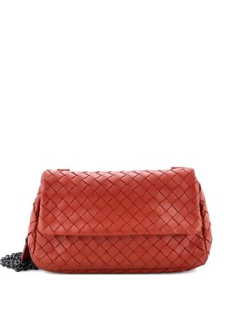 Bottega Veneta Expandable Chain Intrecciato Nappa Small crossbody bag - Marrone
