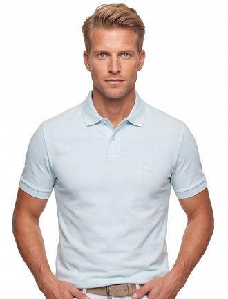 HUGO BOSS Orange polo lichtblauw
