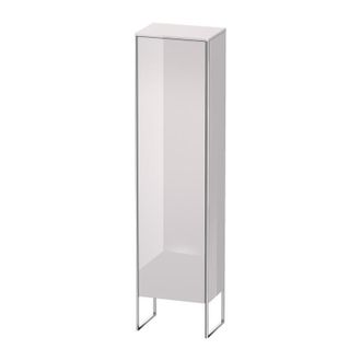 Duravit Duravit Xsquare Armario Alto Vertical 50.0x35.6 Cm, 1 Puerta, Bisagra De La Puerta Derecha, 4 Estantes De Vidrio, Color (frente/cuerpo): Laca Blanca L