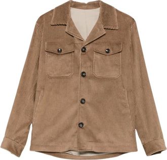 Daniele Alessandrini Sobrecamisa de Pana de Canal Ancho - Jackets - Hombre - Beige - L
