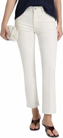 Rag & Bone Harlow Ankle Straight Jeans In White