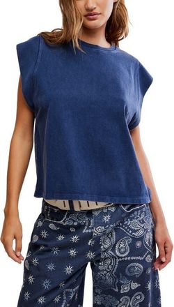 Free People Better Muscle Tee in Navy Academy at Nordstrom, Size X-Small