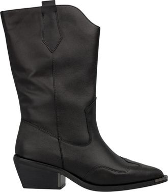 Alma En Pena Halve cowboy bootie - Dames - Cowboylaarzen - Zwart - 38 EU - Schoenen
