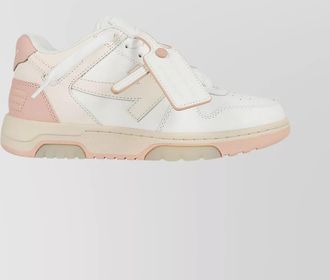 Off-white calf leather low-top sneakers