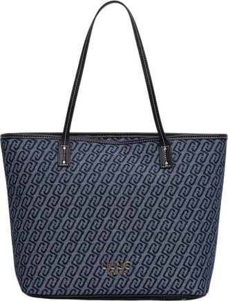 Liu Jo Shopping Bag - Dames - Shoppers - Blauw - ONE Size - Katoen - Tassen