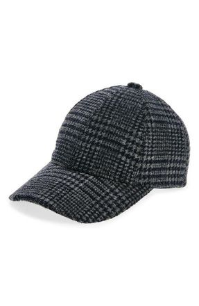 Robert Barakett Duncan Plaid Baseball Cap in Navy at Nordstrom, Size Small