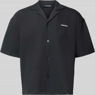 Pegador Relaxed Fit Freizeithemd mit Reverskragen Modell Troy in Black, Gr&ouml;&szlig;e XXL