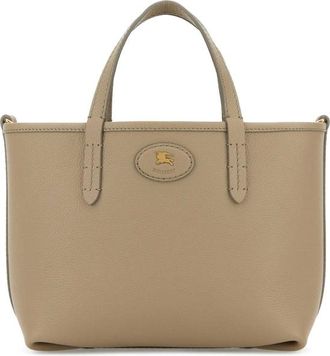 Burberry Dove Grey Leather Mini Bloomsbury Reversible Handbag