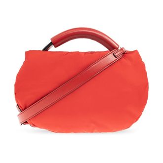 Moschino Handbags, female, Red, Size: ONE SIZE Oval Handbag