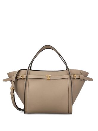 Tod's Beige Logo Small Tote