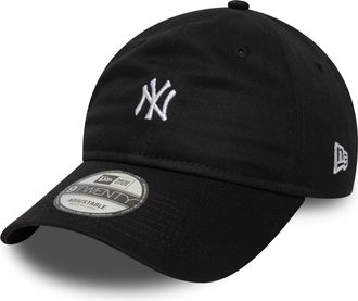 New Era Baseball Cap NEW ERA MINI LOGO 9TWENTY NEYYAN BLKWHI, Damen, schwarz, Obermaterial: 100% Baumwolle, Caps Baseball Cap