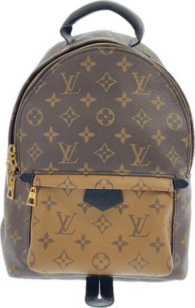Louis Vuitton Marron Coated Canvas Backpack (Pre-Owned)