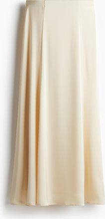 H&M Maxijupe aus Satin - Yellow