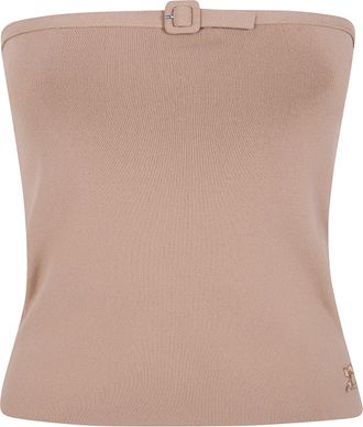 Courr&egrave;ges Buckle Knit Bustier Top