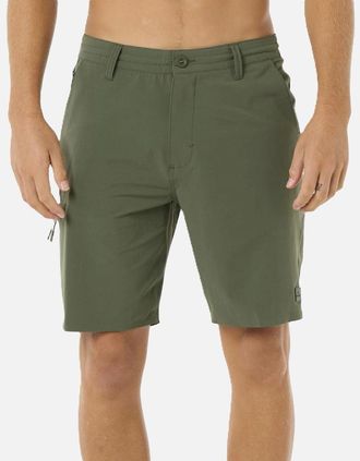 Rip Curl Mens Rip Curl Mens Boardwalk Global Entry Cargo Shorts - Green - Size: 38/32