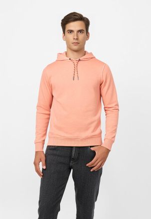 Indicode Sweatshirt INDICODE INFenja, Herren, Gr. XXL, orange (papaya), Sweatware, Obermaterial: 60% Baumwolle, 40% Polyester, unifarben, regular fit normal, R