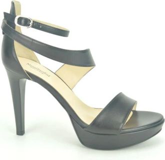Nero Giardini Elegante Zwarte Hakken met Design - Dames - Sandalen met hakken - Zwart - 40 EU - Schoenen