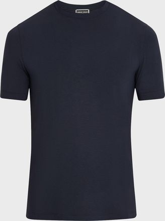 Giorgio Armani Mens Textured Crew T-Shirt